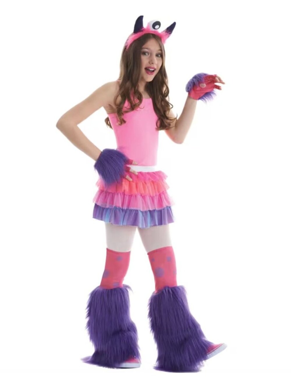 Kids Monster Accessory Kit For Halloween & Costume Parties Includes Headband, Gl